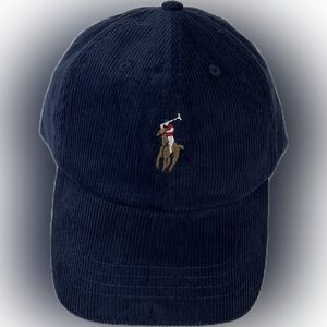 Polo by Ralph Lauren Navy Blue Corduroy Hat